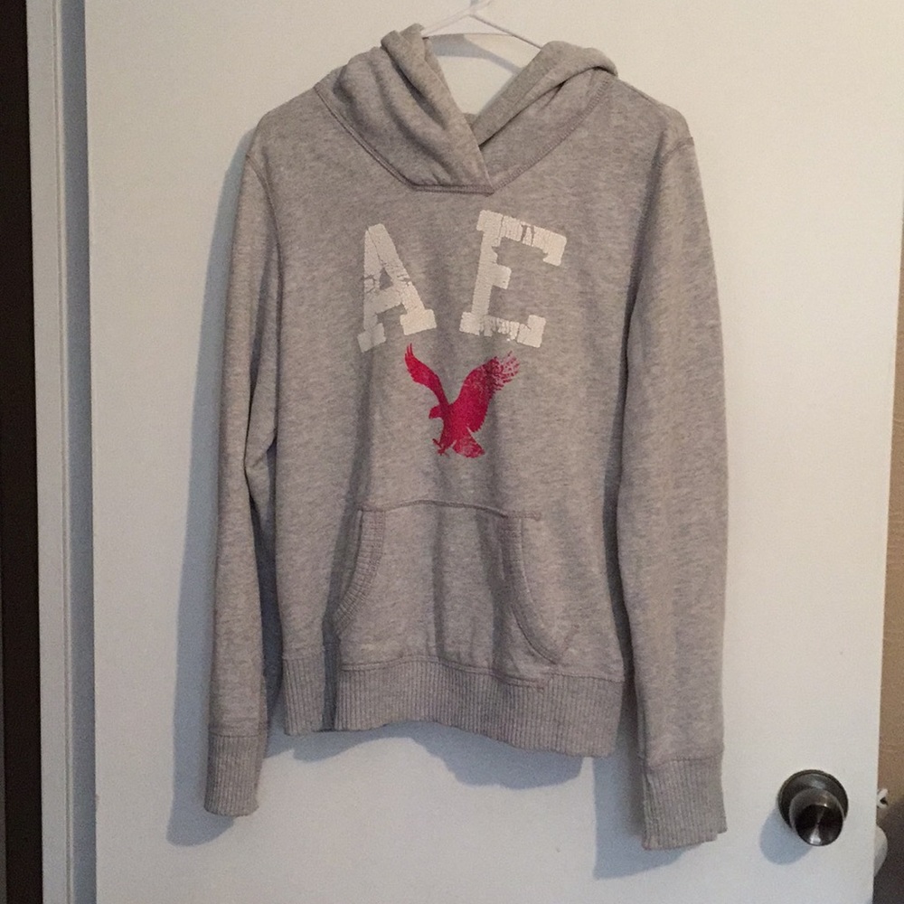 Gray American Eagle Hoodie